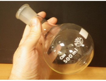 Baňka varná ploché dno 500ml - bazar